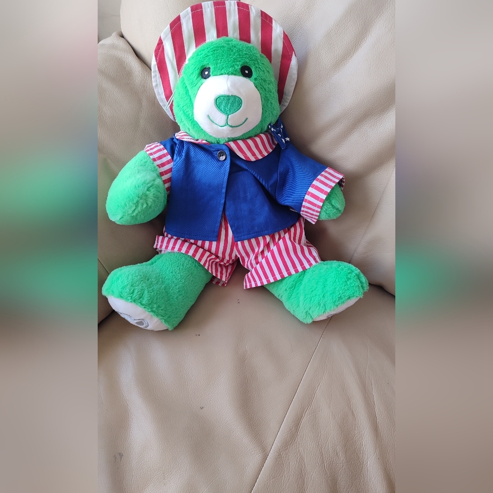 Noah's Ark Green Plush bear Stuffed Animal